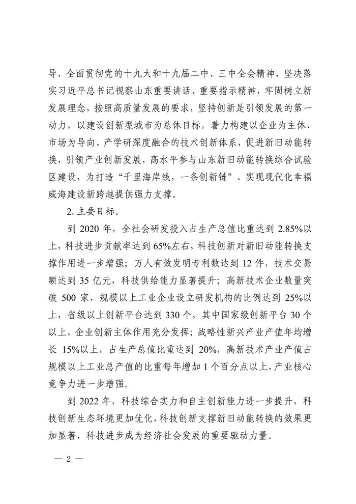 科技创新支持新旧动能转换-威政发〔2018〕20号_2.jpg